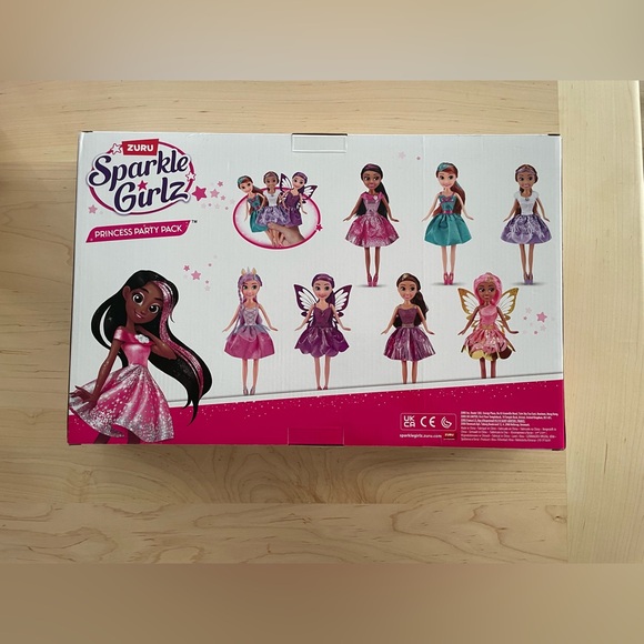 NIB Zuru Sparkle Girlz Princess Party Pack - set of 7 dolls - Picture 6 of 6